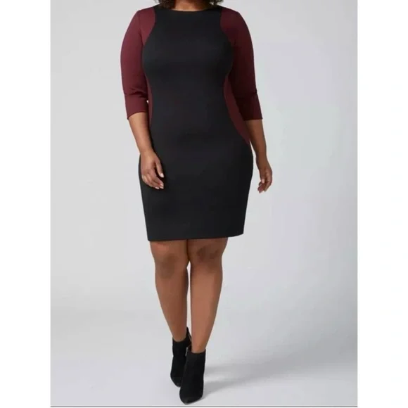 Lane Bryant | Dresses | Lane Bryant Womens Colorblock Bodycon Sheath Dress Burgundy Black Plus Size 2 | Poshmark Lane Bryant | Dresses | Lane Bryant Womens Colorblock Bodycon Sheath Dress Burgundy Black Plus Size 2 | Poshmark
